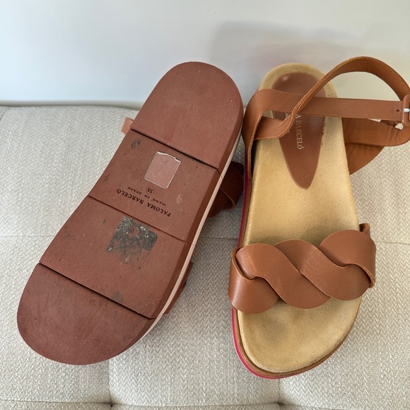 Anthropologie Paloma Barcelo Lara Tri-Color Platform Sandals - Picture 4 of 8